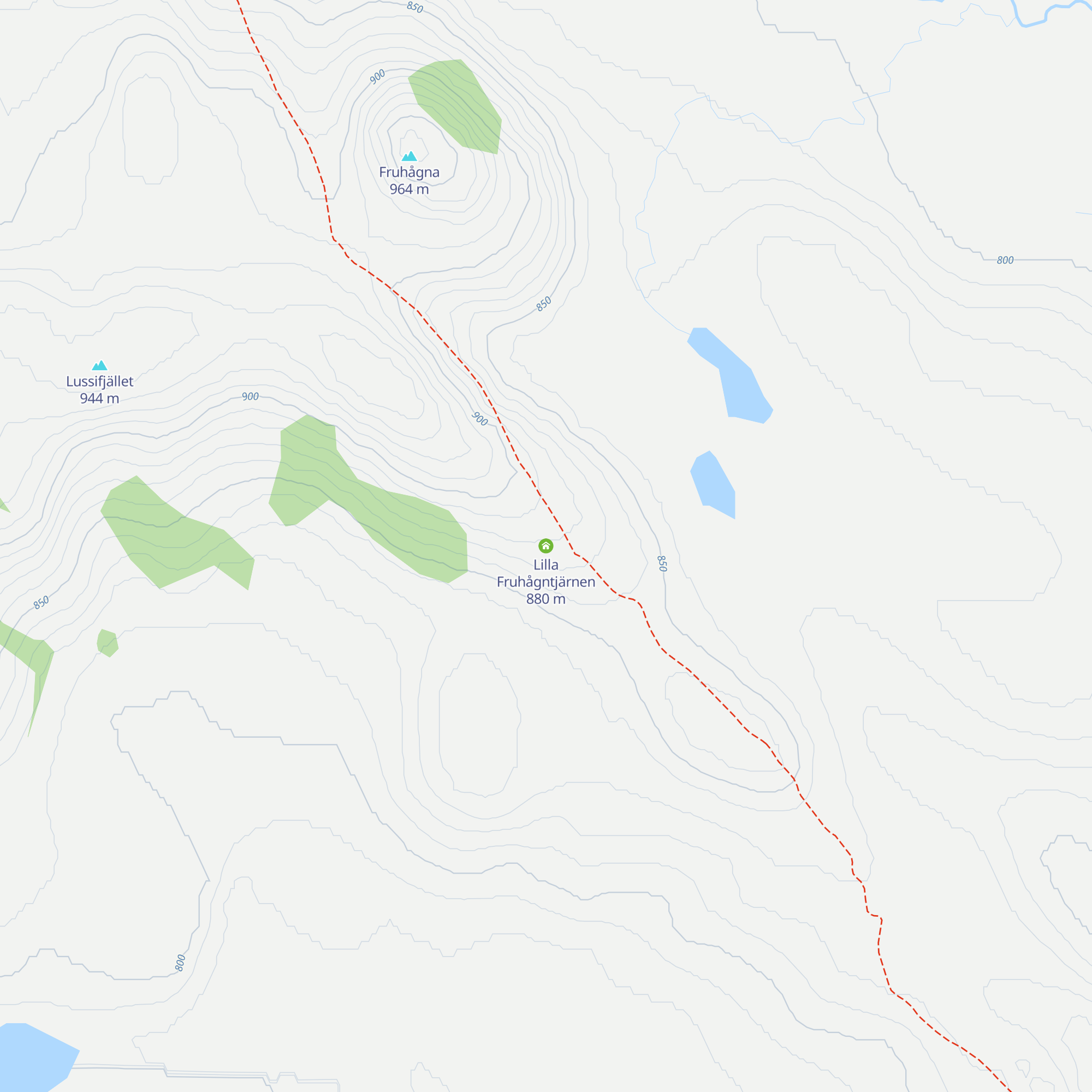 Lilla Fruhågntjärnen map