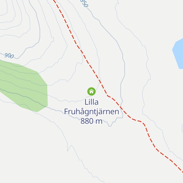 Map of Lilla Fruhågntjärnen