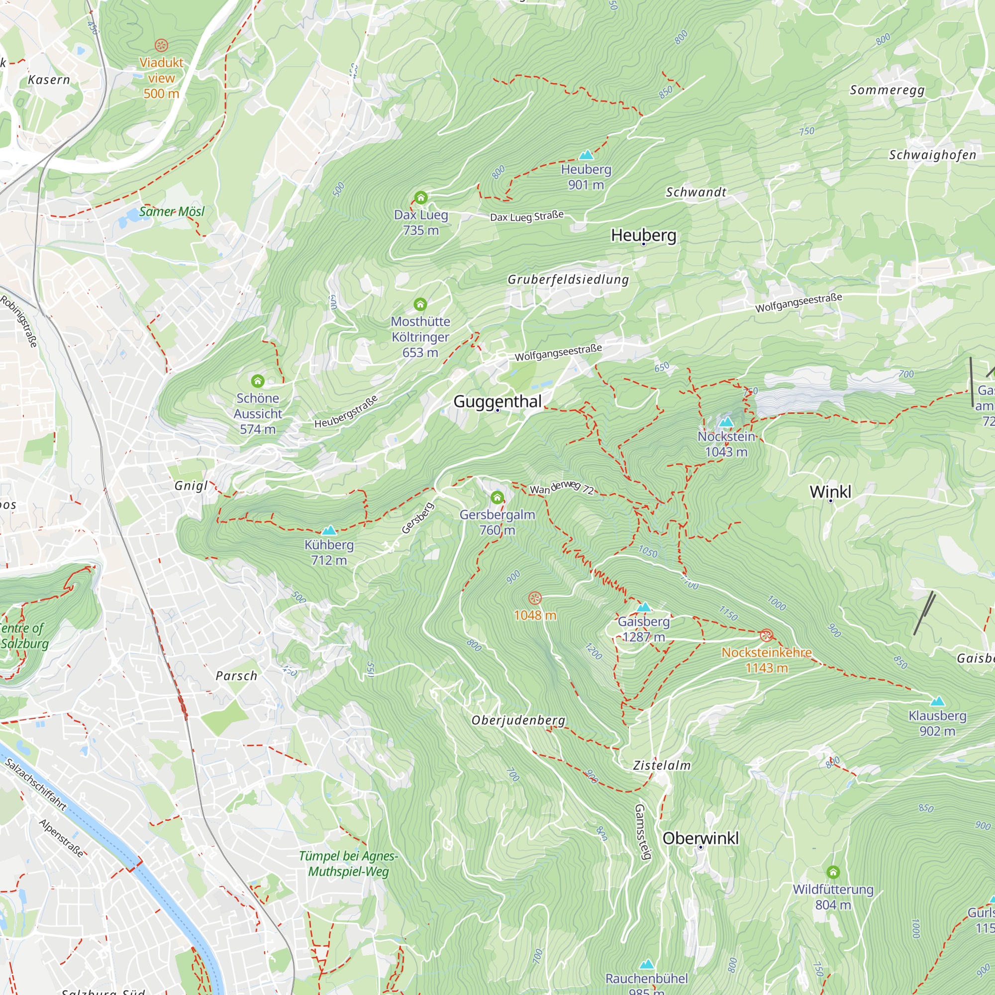 Gersbergalm map