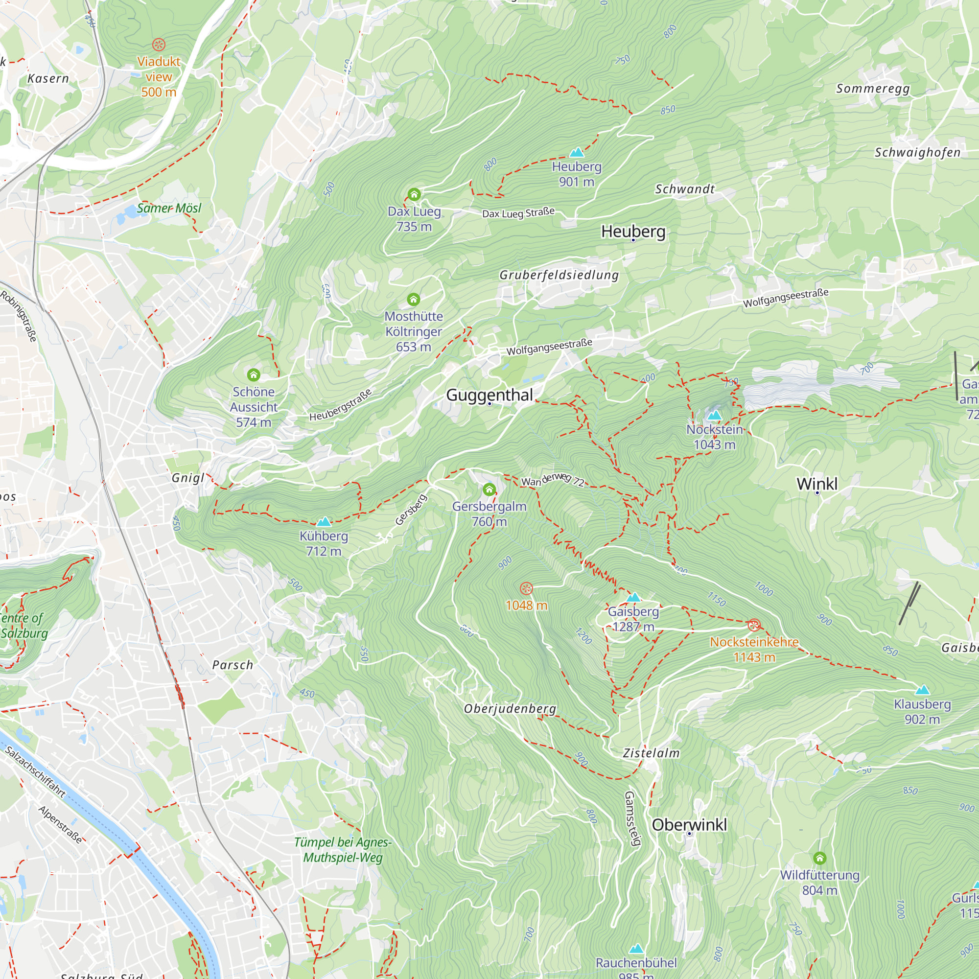 Gersbergalm map