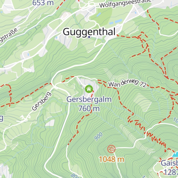 Map of Gersbergalm