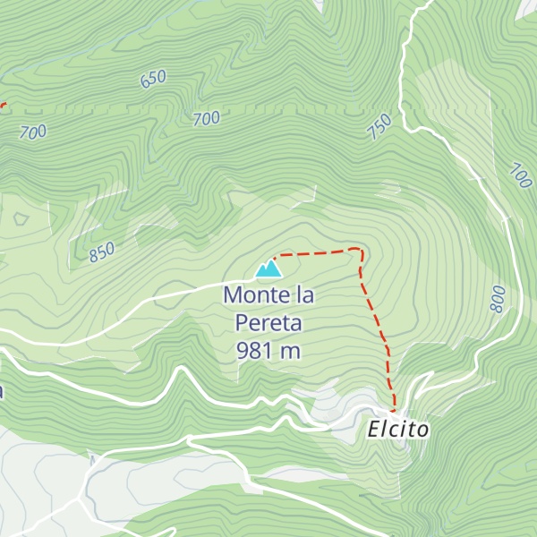 Map of Monte la Pereta