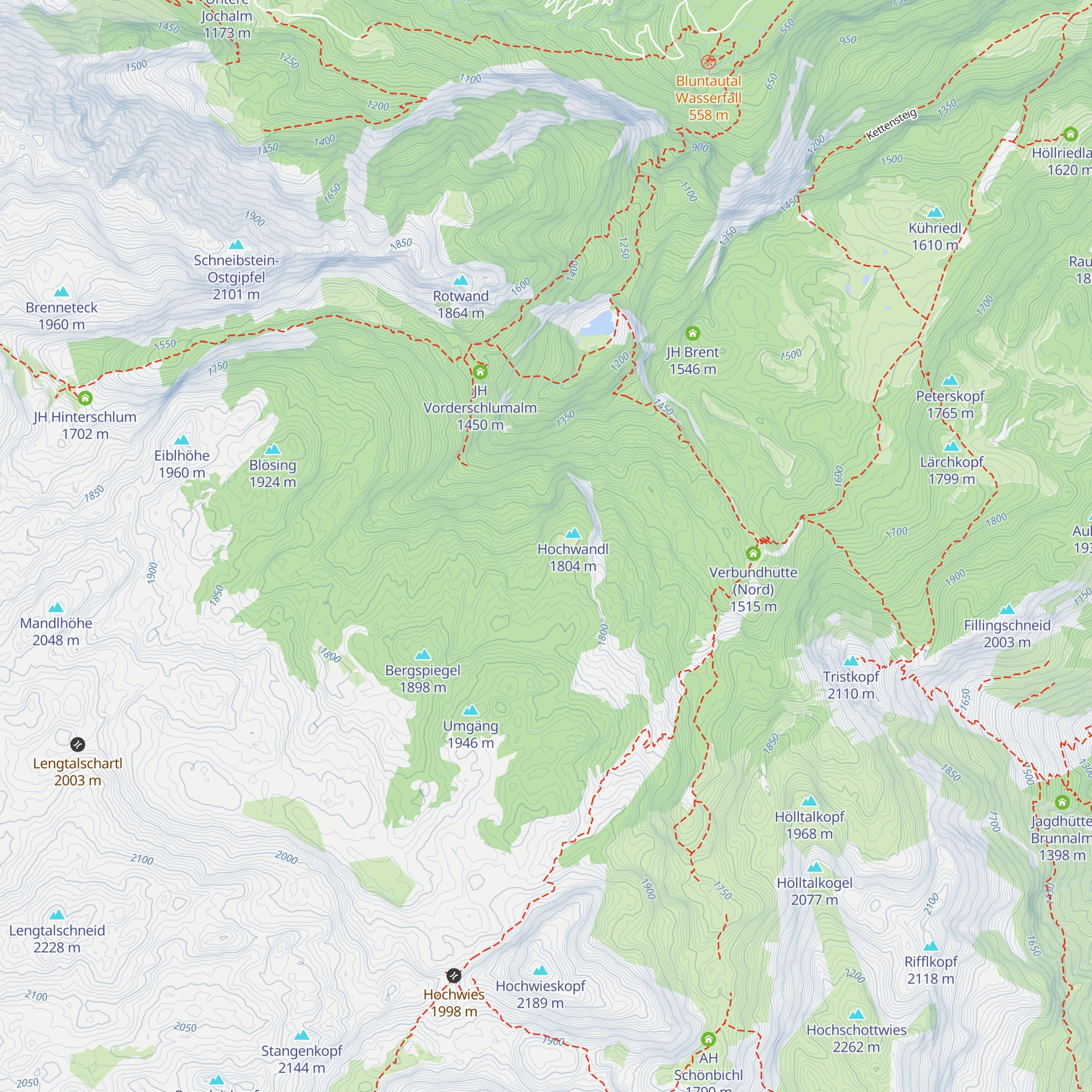 JH Hochwandl map