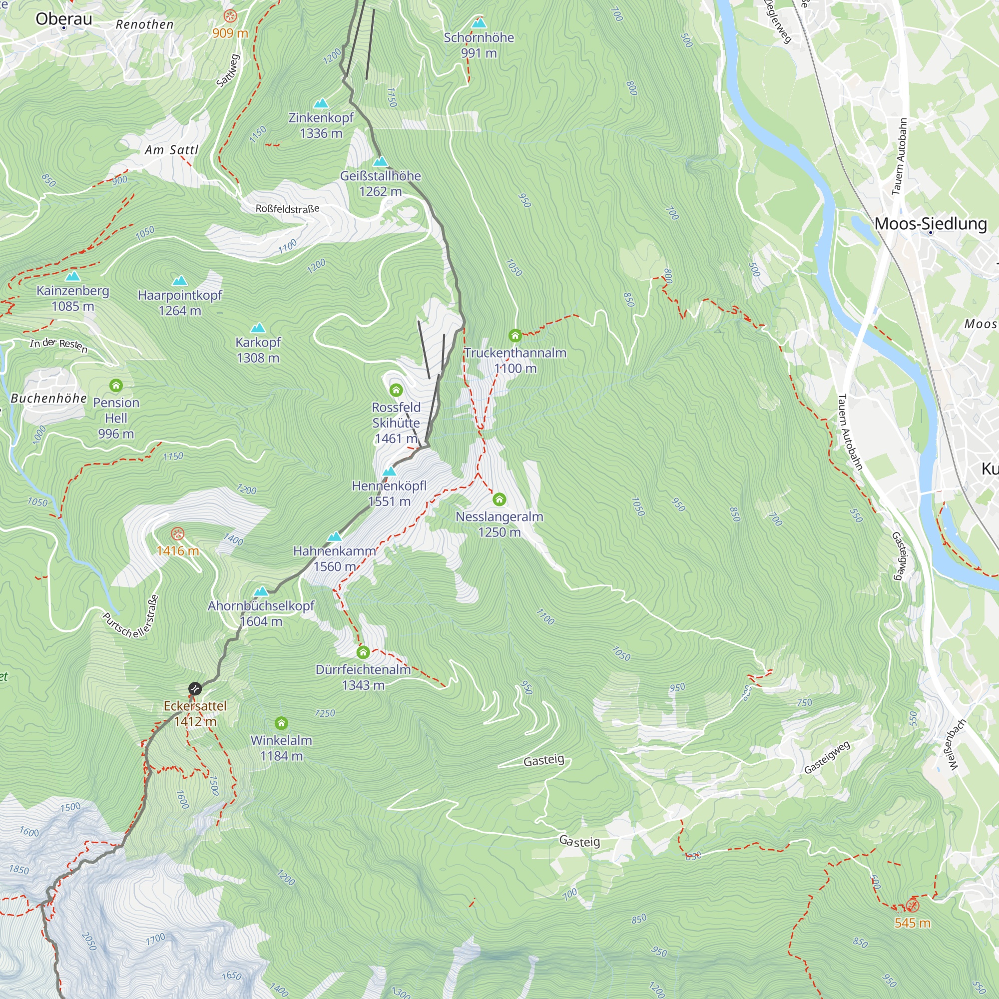 Nesslangeralm map