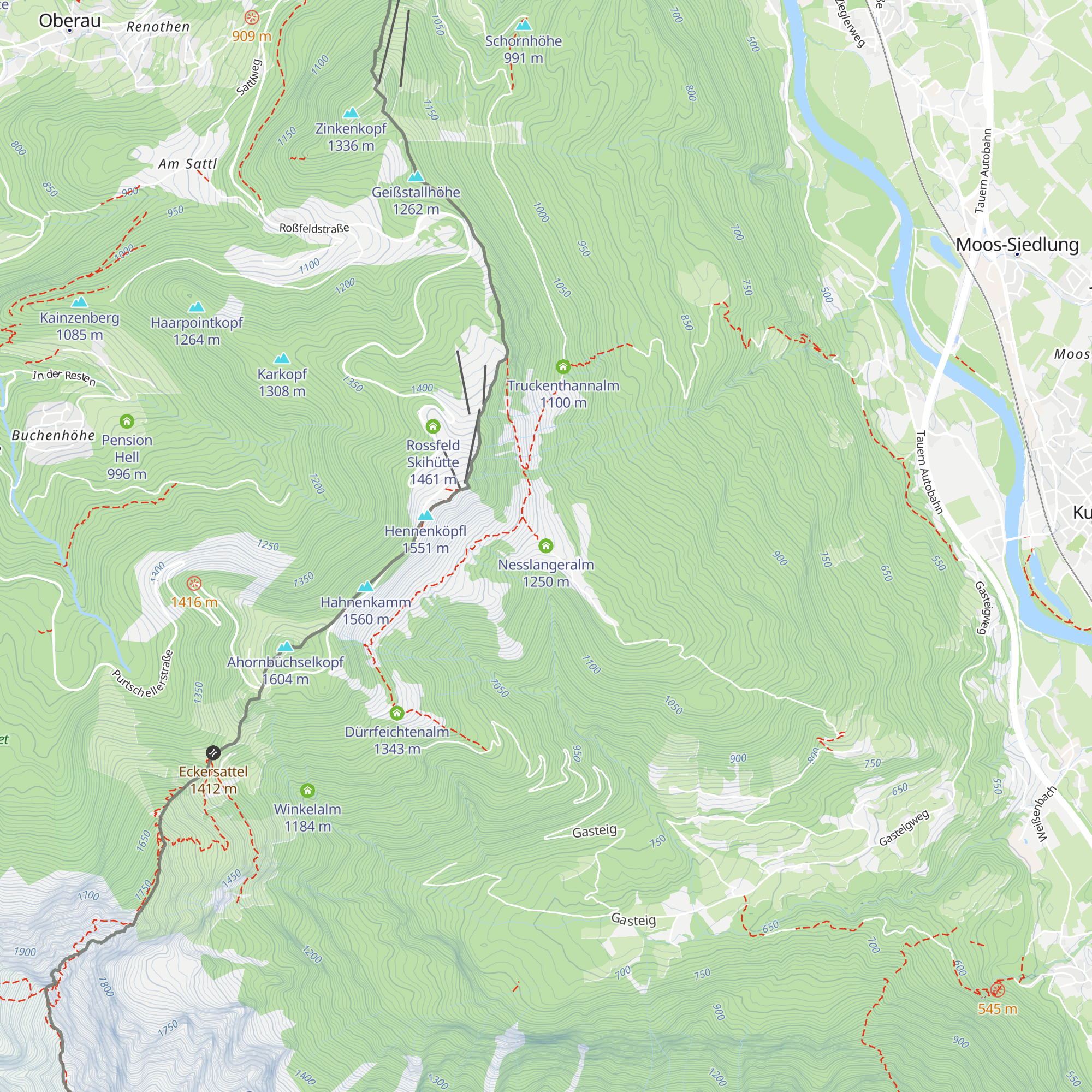 Nesslangeralm map