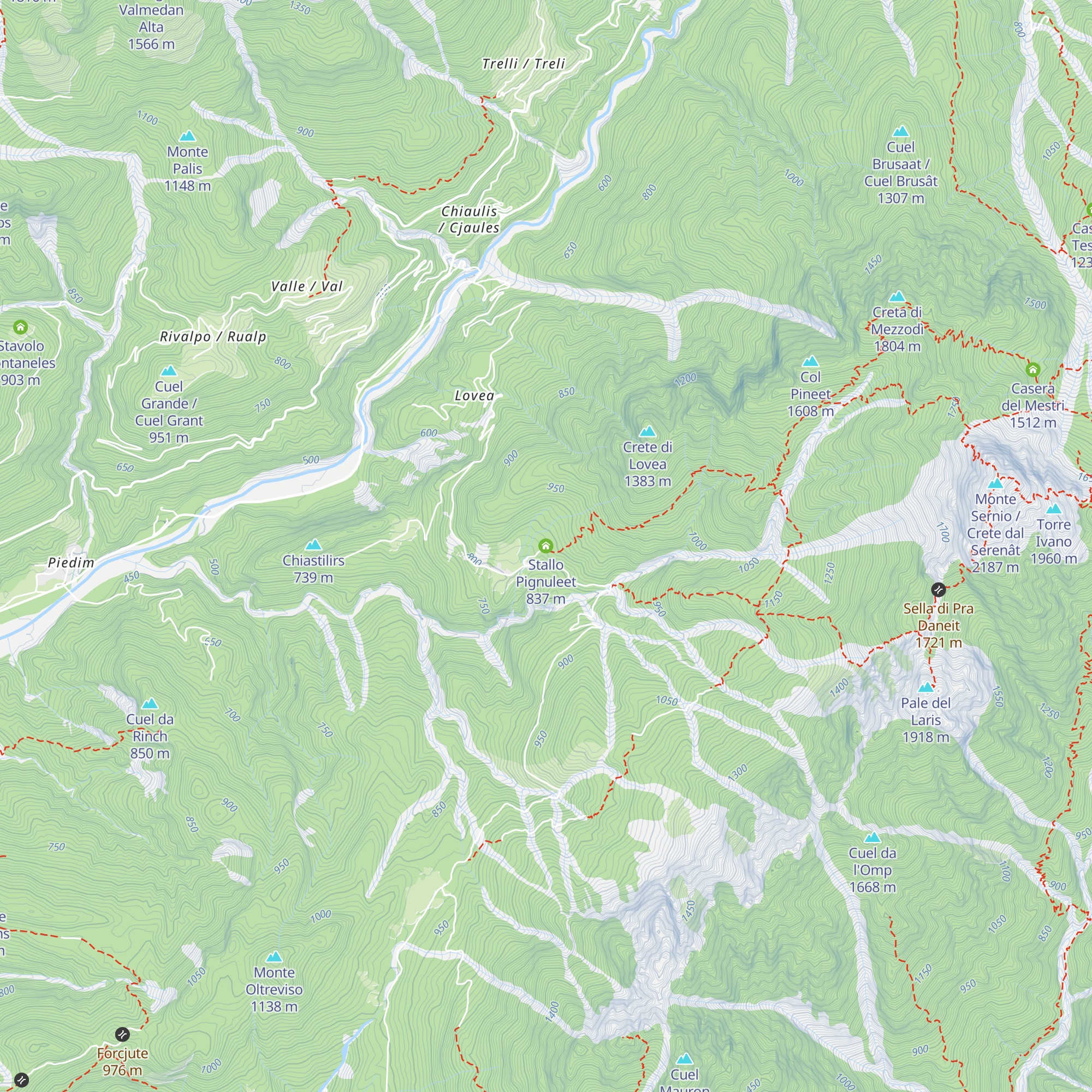 Stallo Pignuleet map