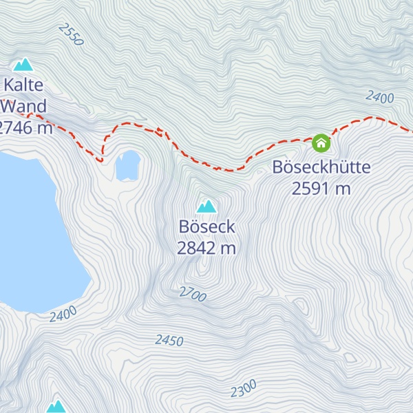 Map of Böseck