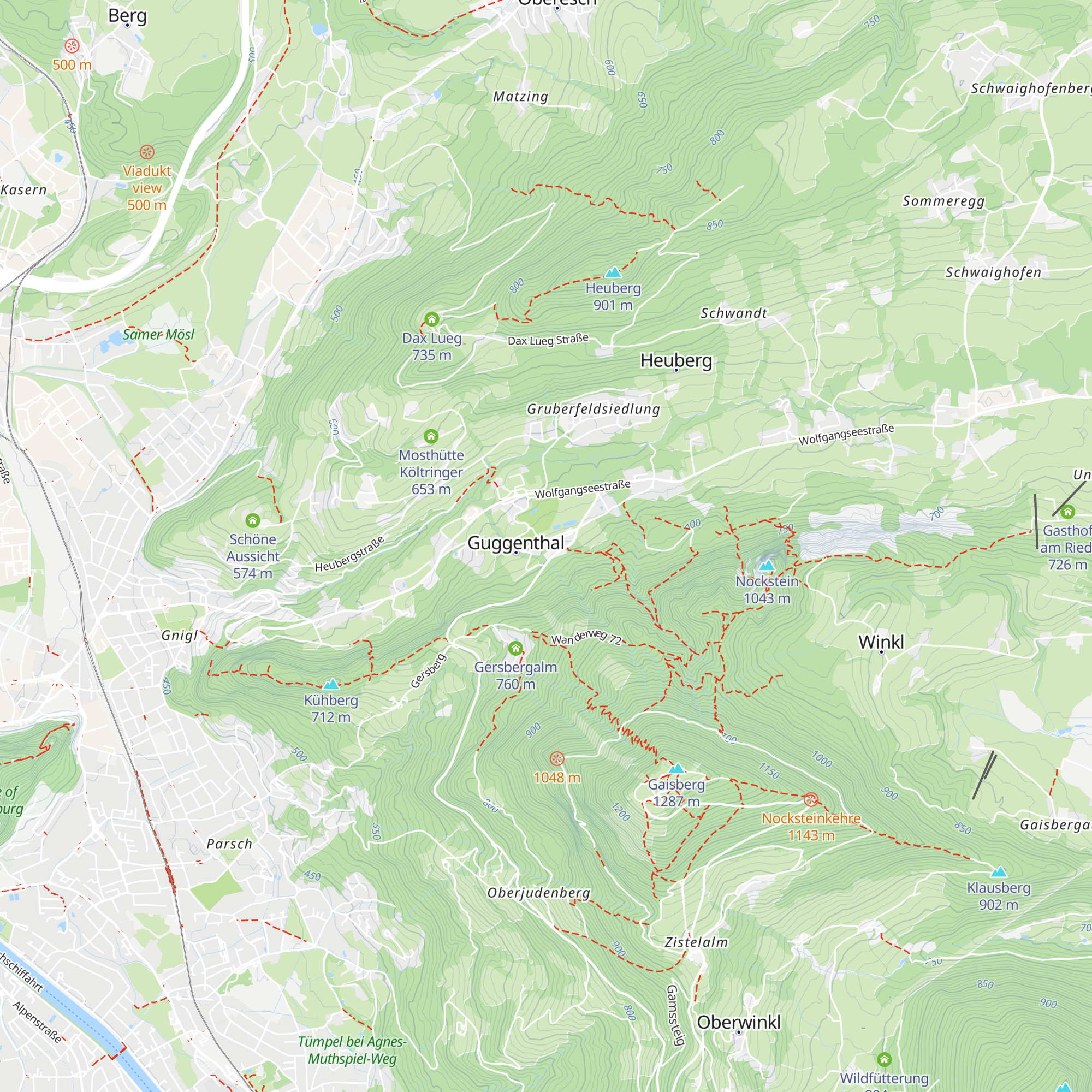 Villa Guggenthal map