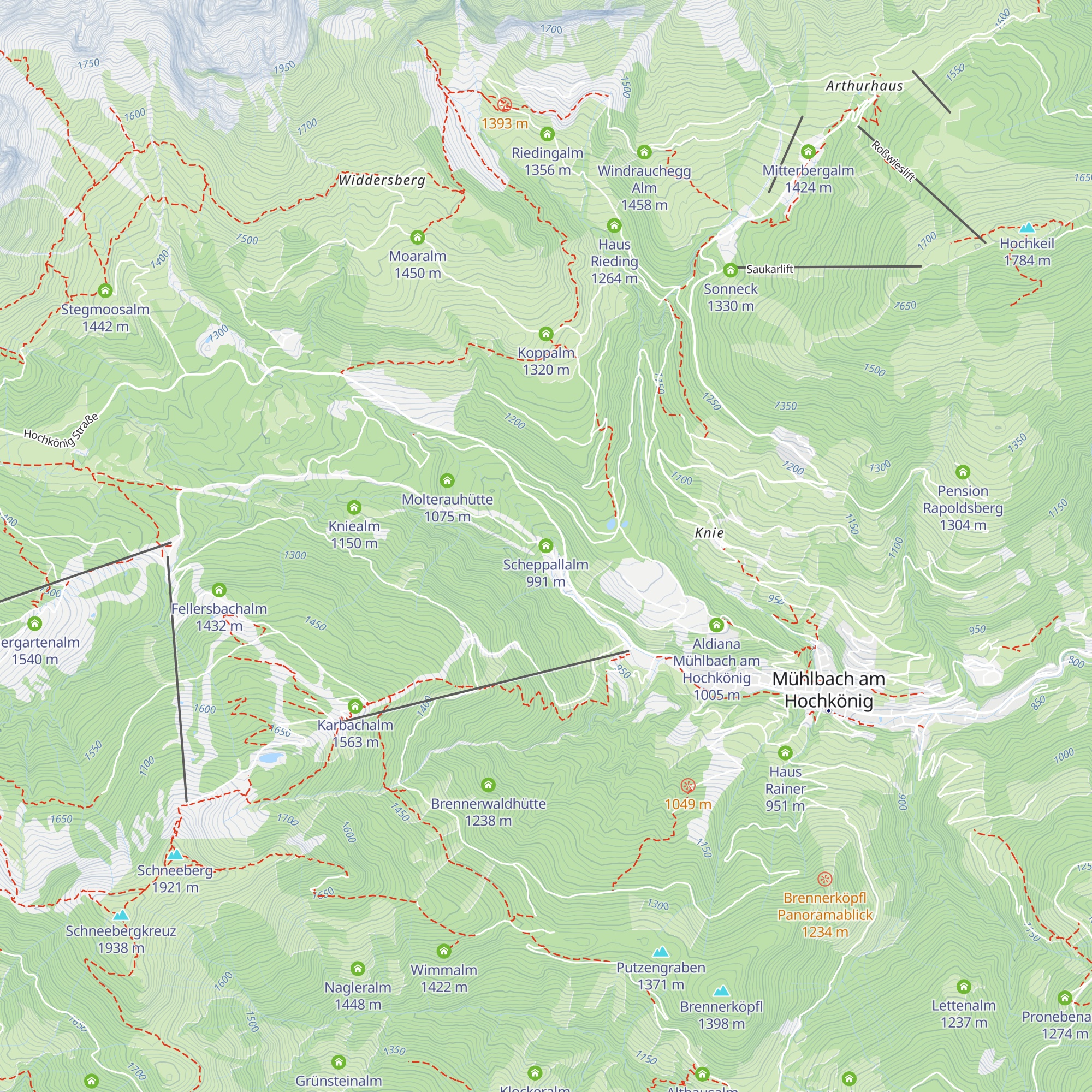 Scheppallalm map