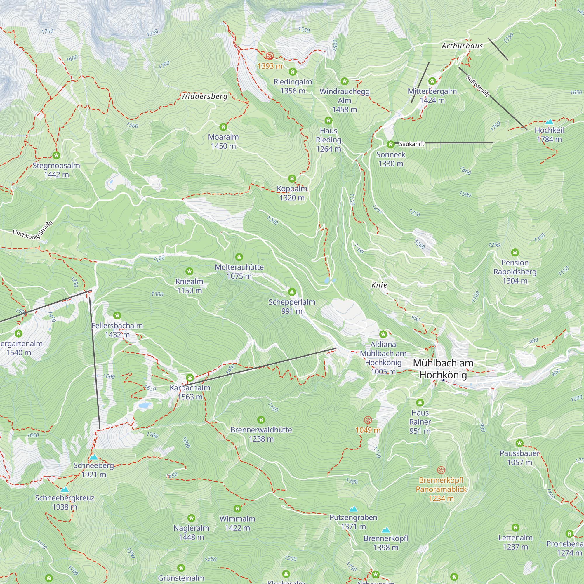 Schepperlalm map