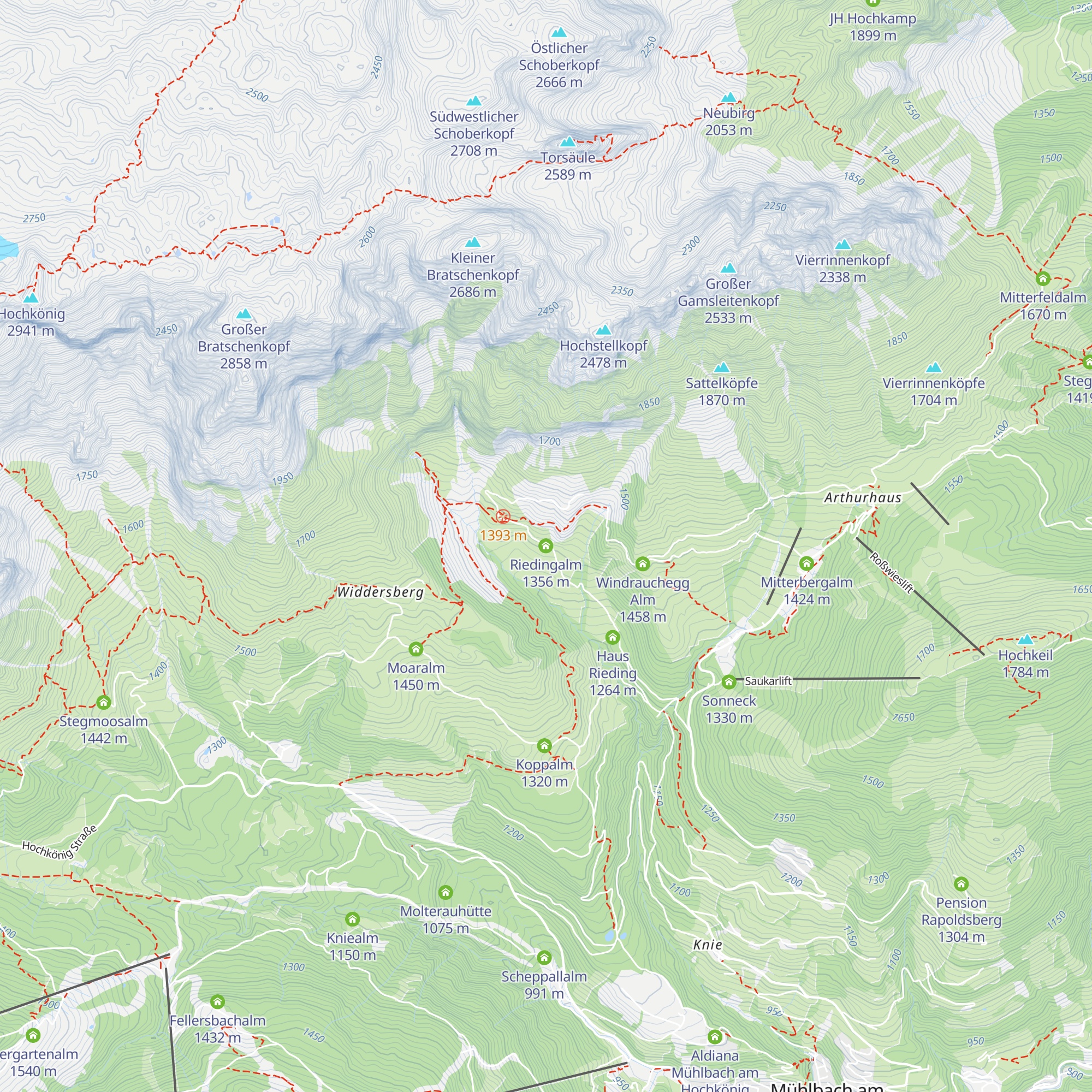 Riedingalm map