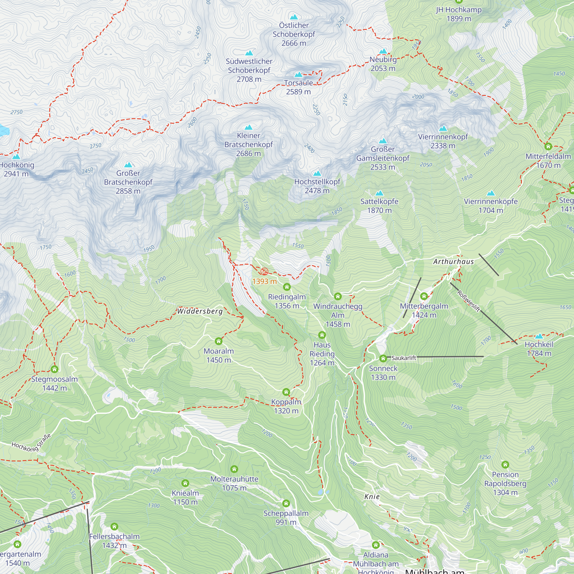 Riedingalm map