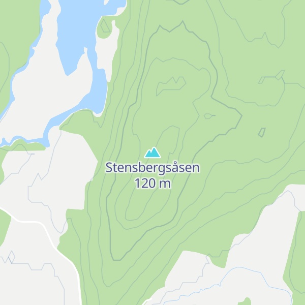 Map of Stensbergsåsen