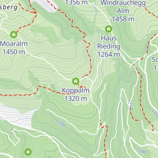 Map of Kopphütte