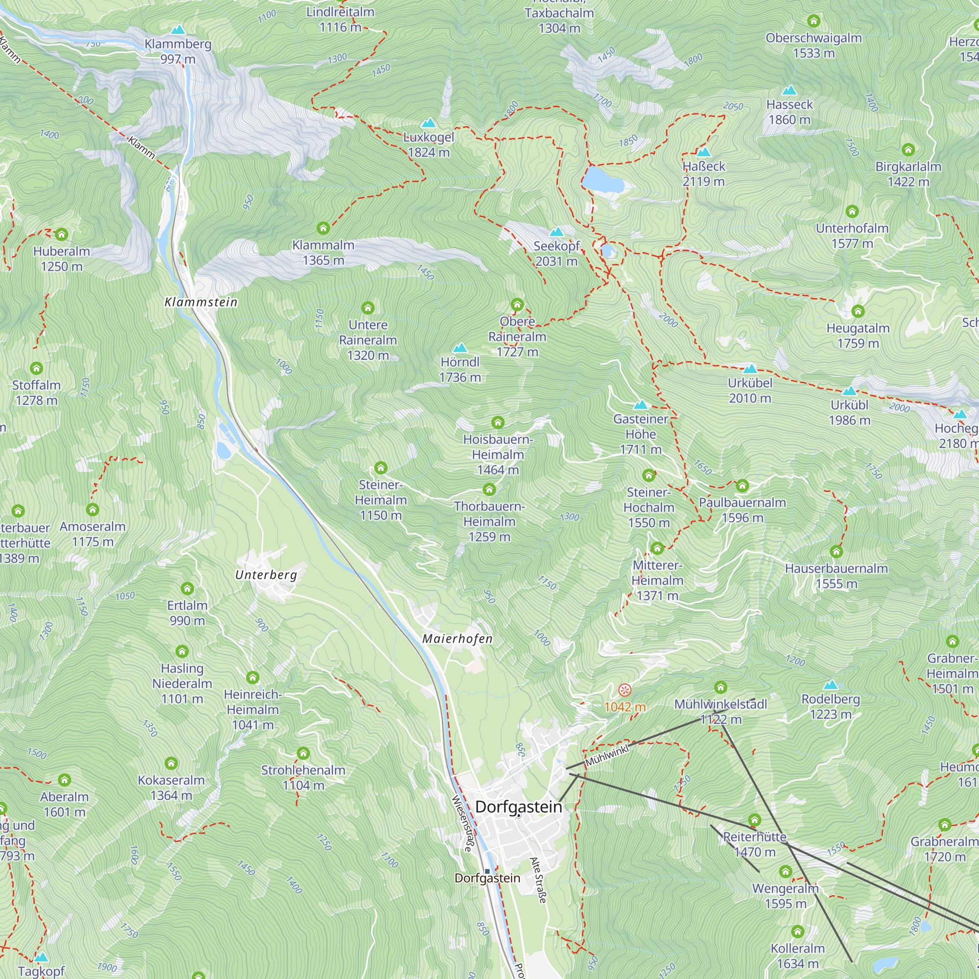 Thorbauern-Heimalm map