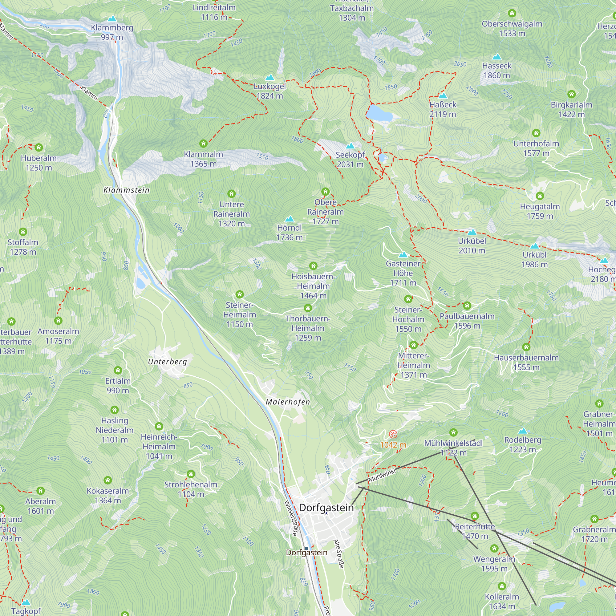 Thorbauern-Heimalm map