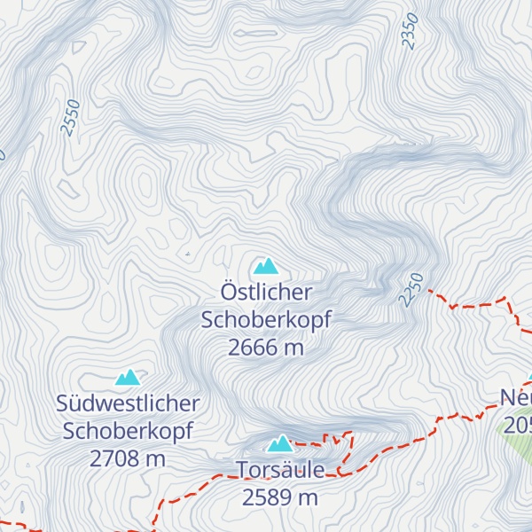 Map of Östlicher Schoberkopf