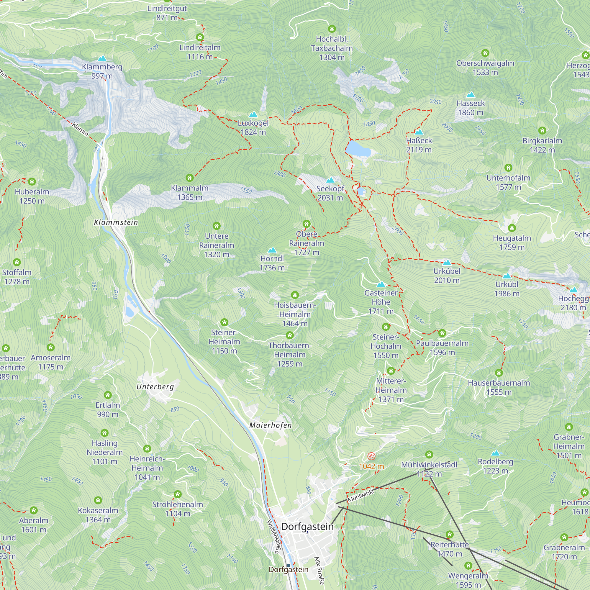 Hoisbauern-Heimalm map