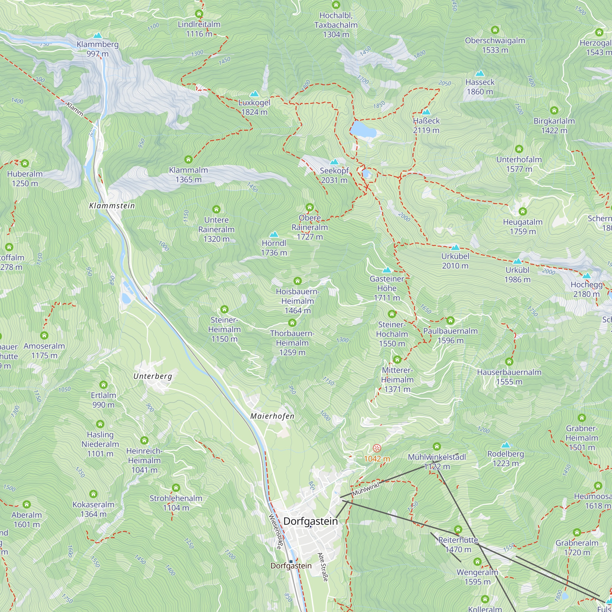 Rieser-Heimalm map