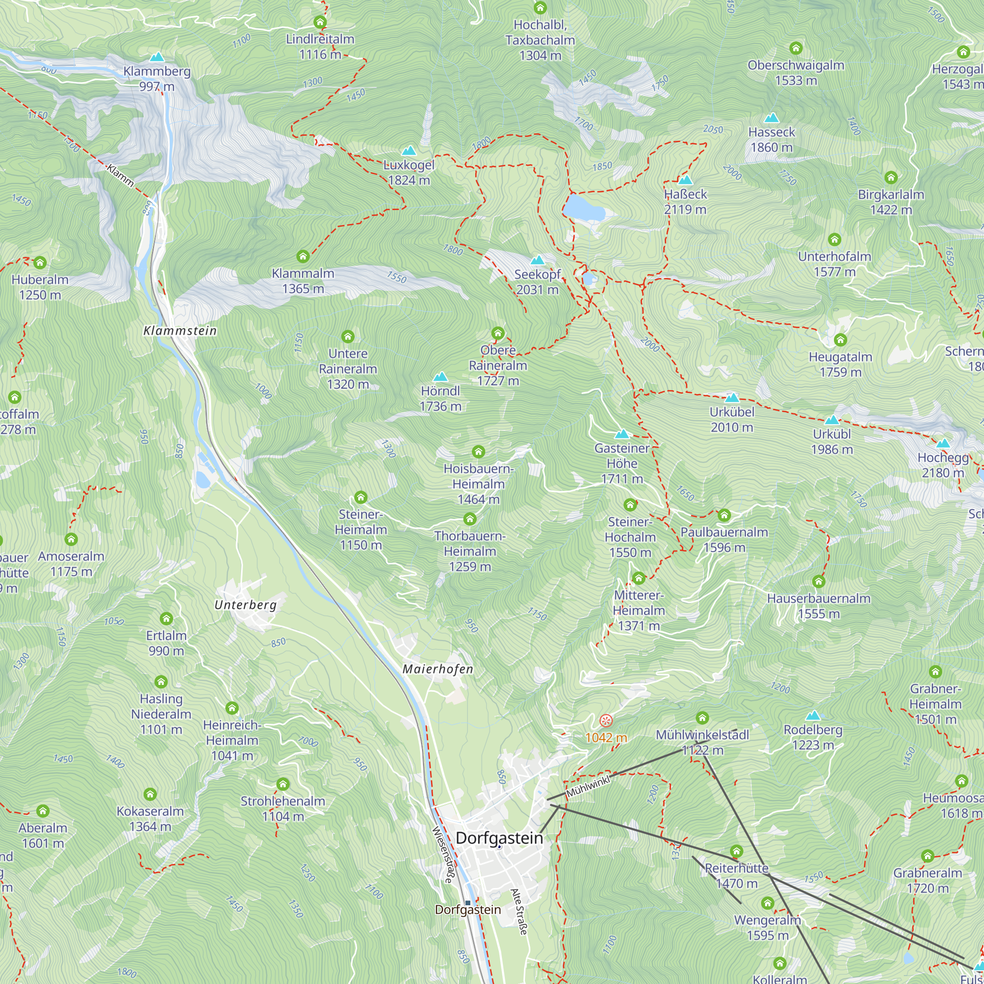 Rieser-Heimalm map