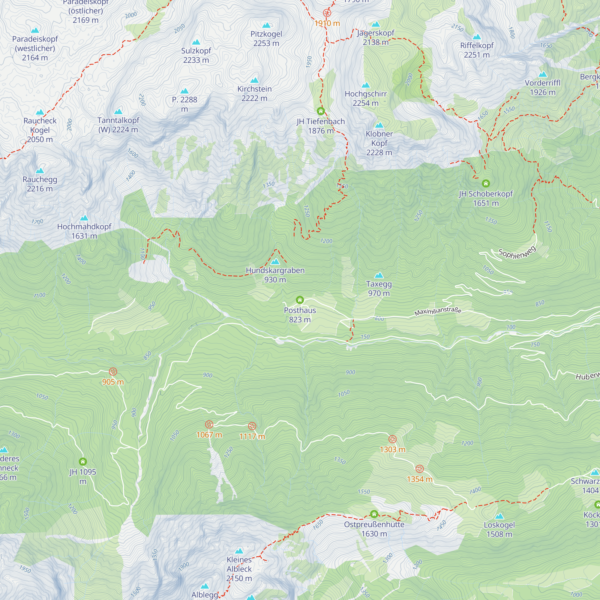 Posthaus map