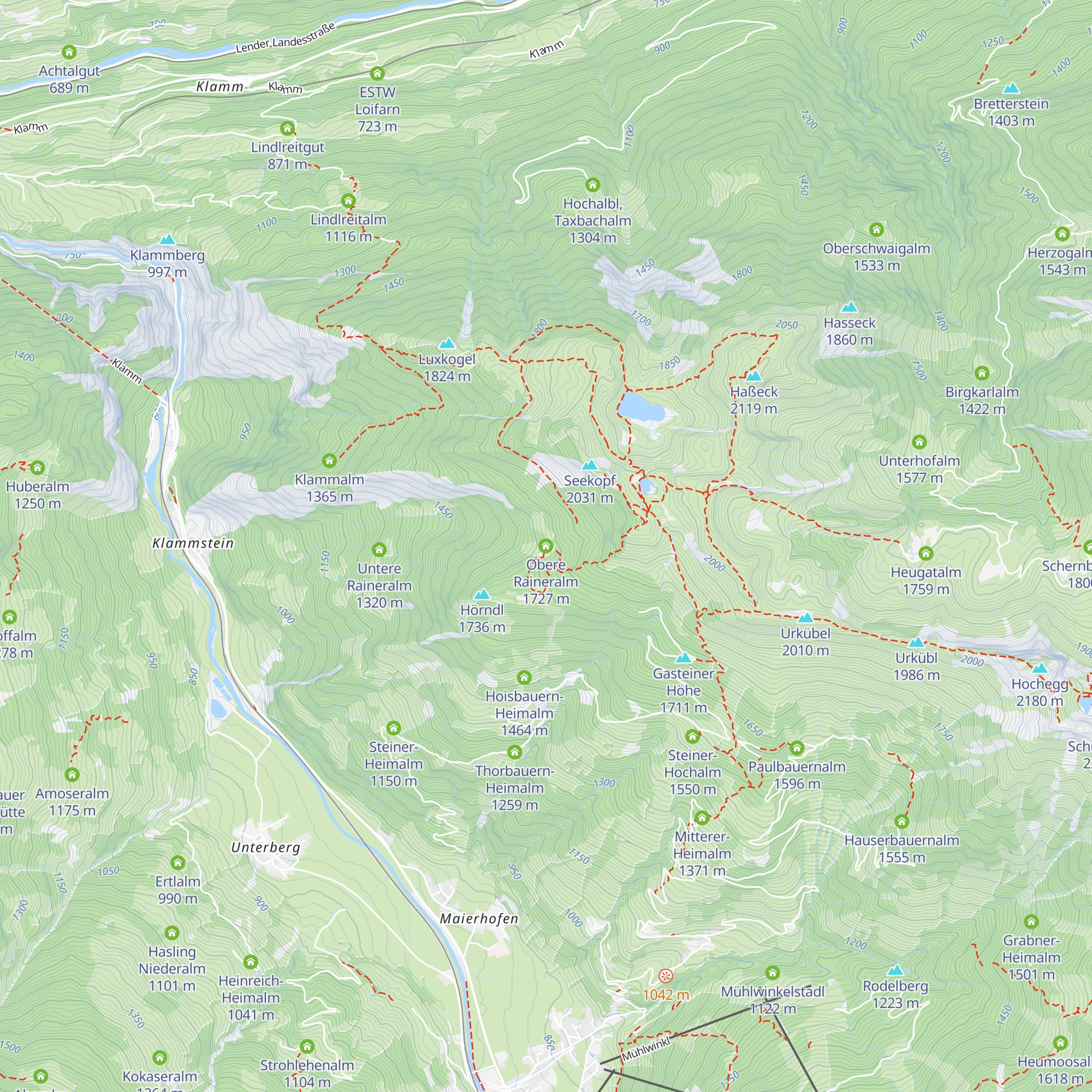 Obere Raineralm map