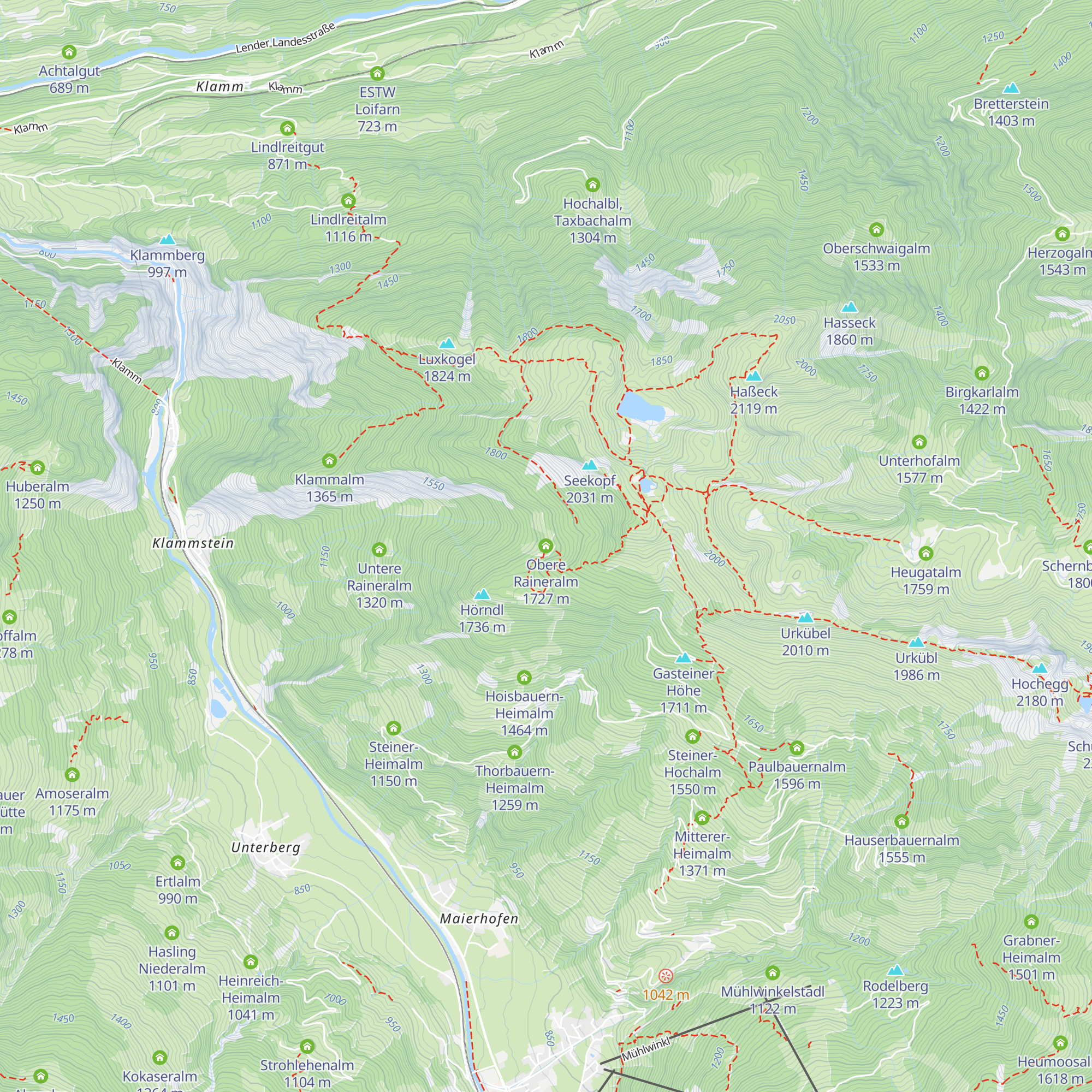 Obere Raineralm map