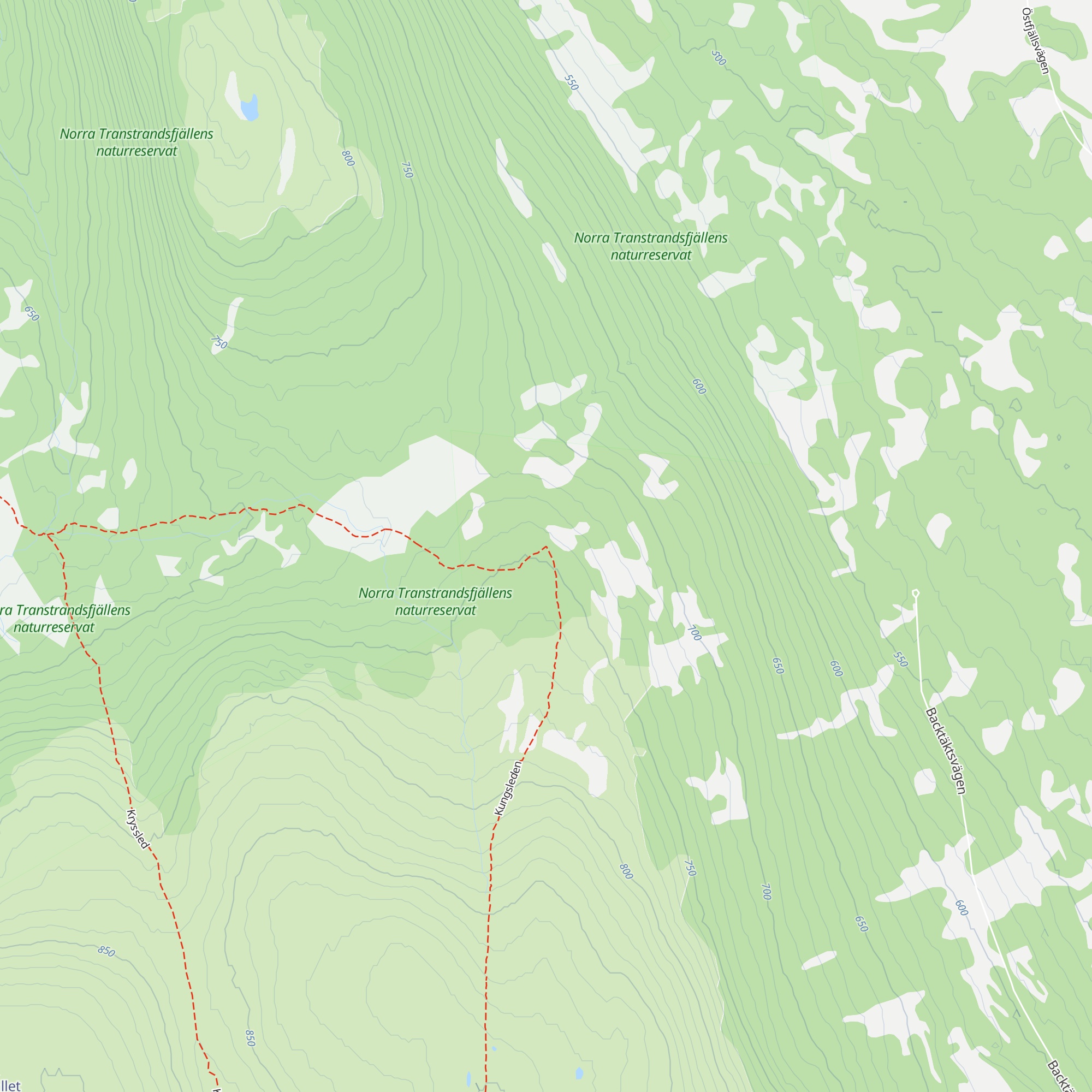 Källfjällsstugan map