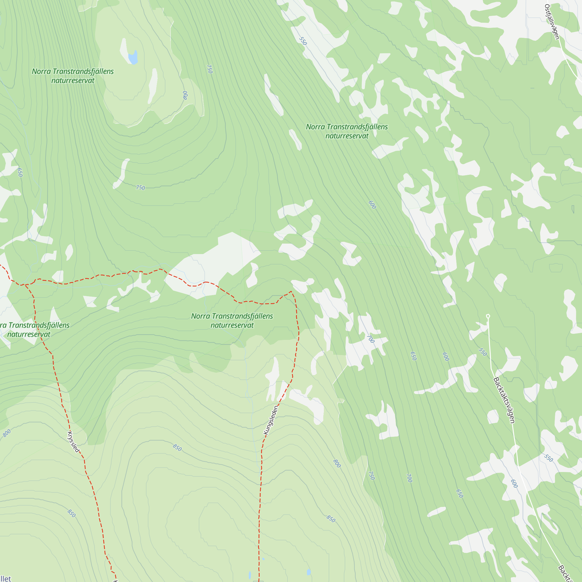 Källfjällsstugan map
