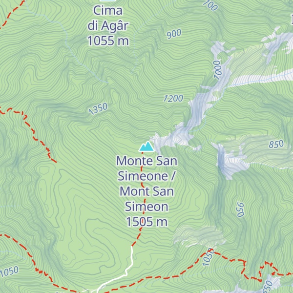 Map of Monte San Simeone / Mont San Simeon