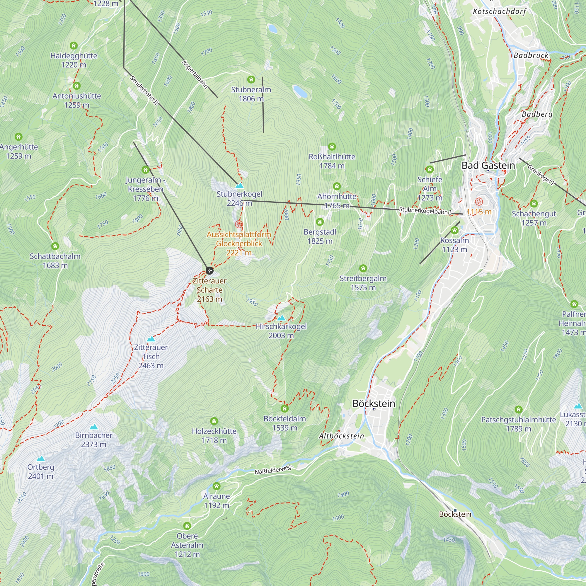 Obere Zitterauer Alm map