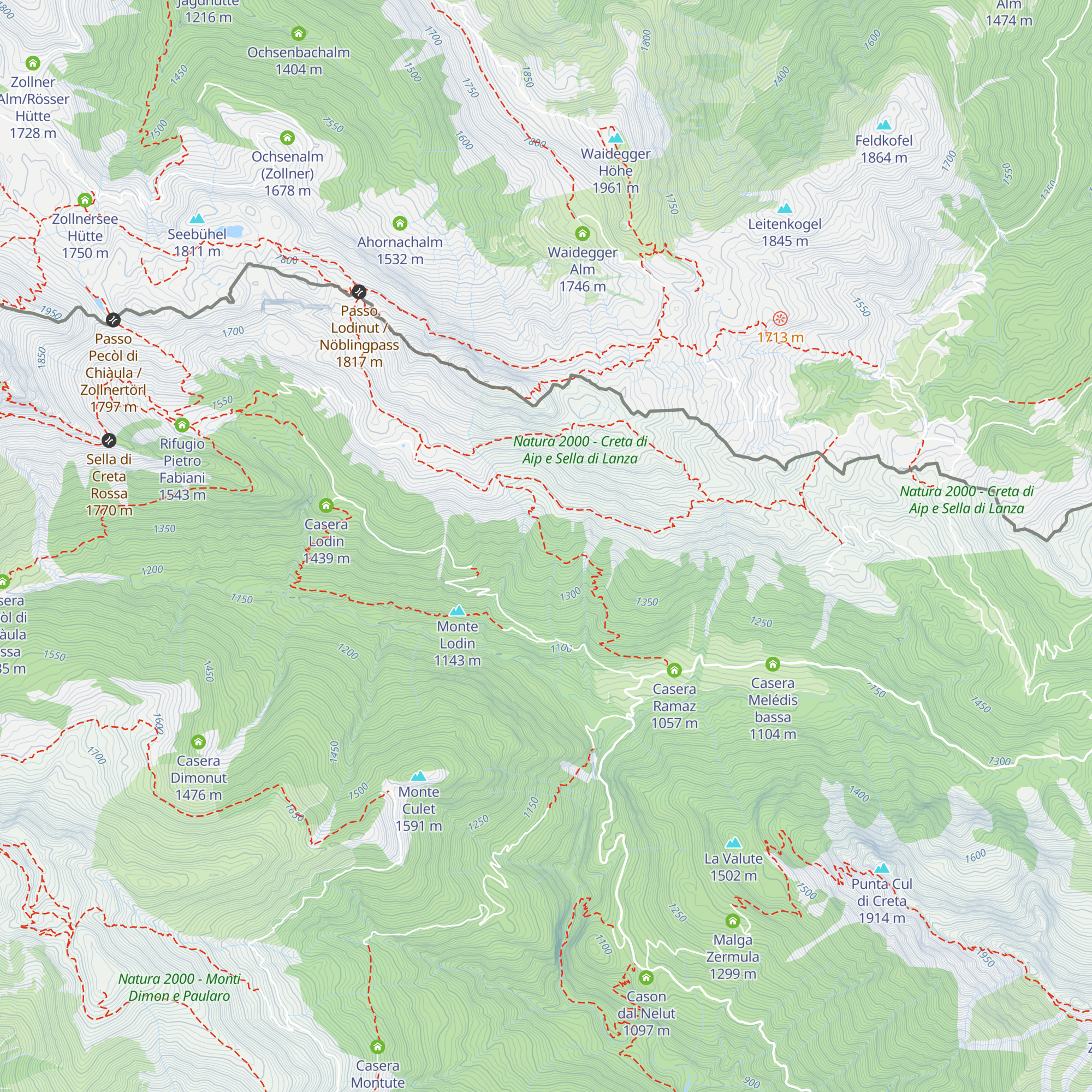 Casera Ramaz Bassa map