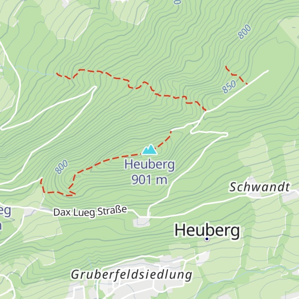 Map of Heuberg