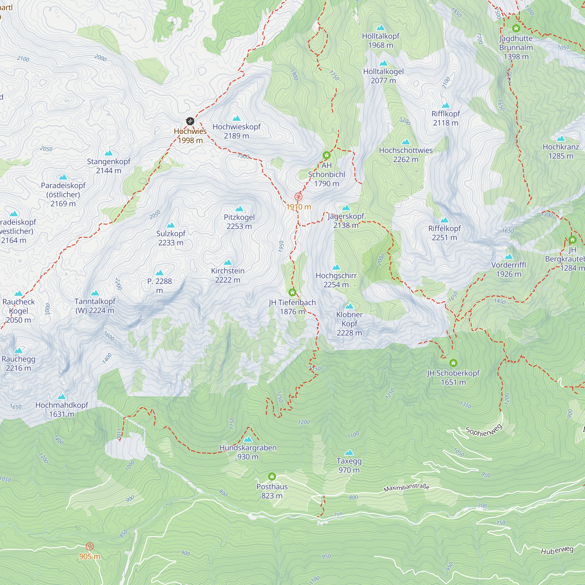 JH Tiefenbach map