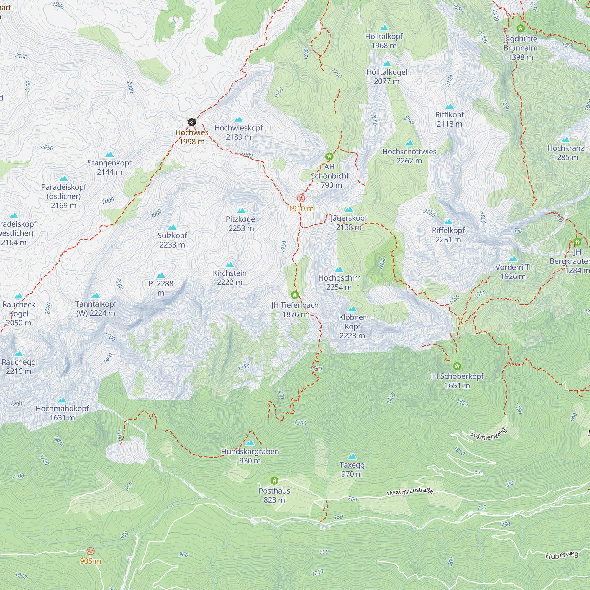 JH Tiefenbach map