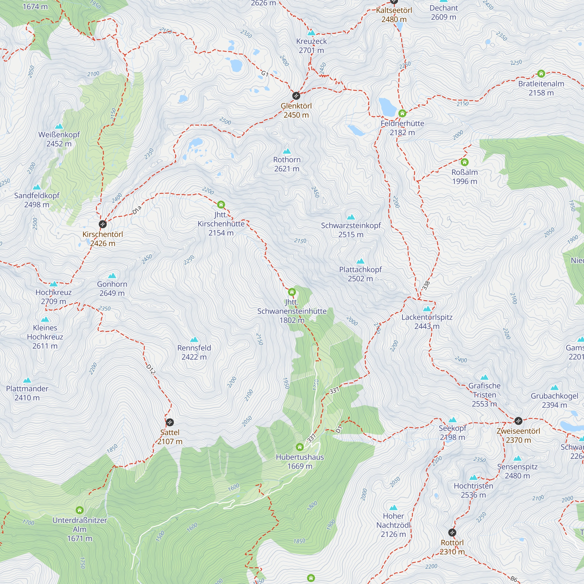 Jhtt. Schwanensteinhütte map