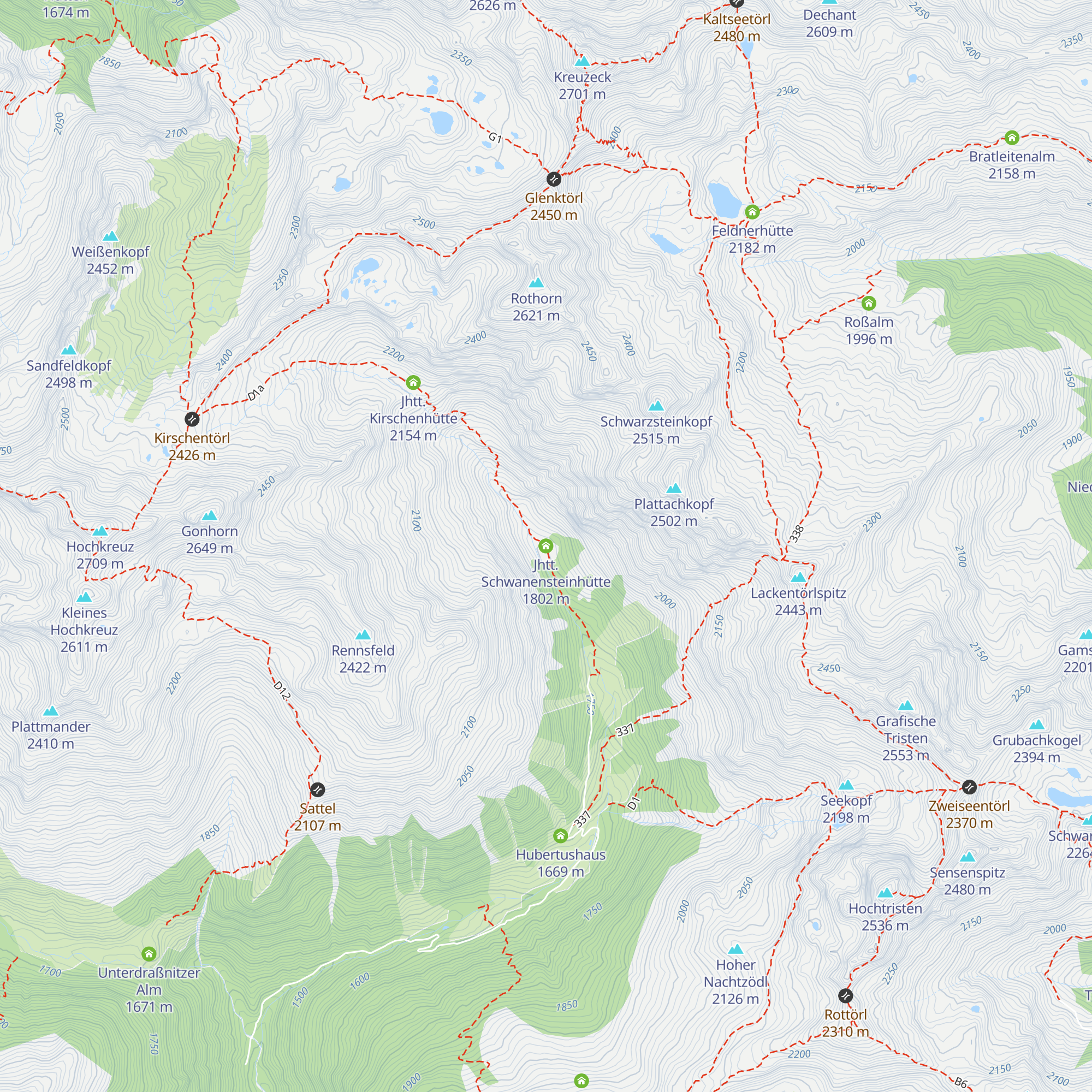 Jhtt. Schwanensteinhütte map