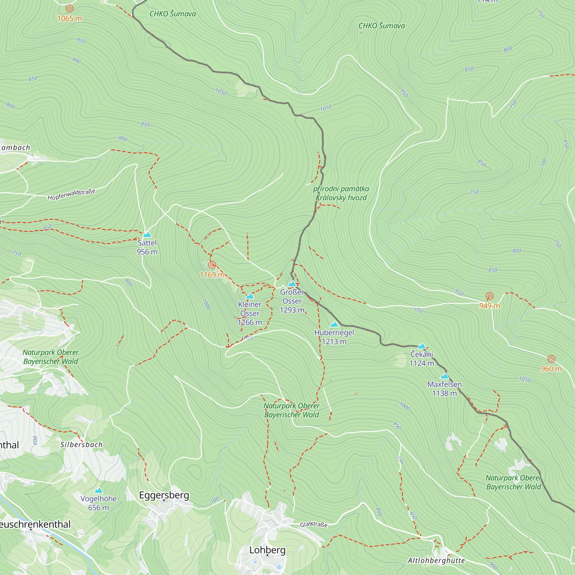 Bergwacht Lam - Osser Bergwachthütte map