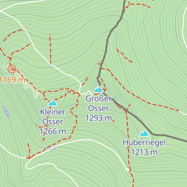 Map of Bergwacht Lam - Osser Bergwachthütte