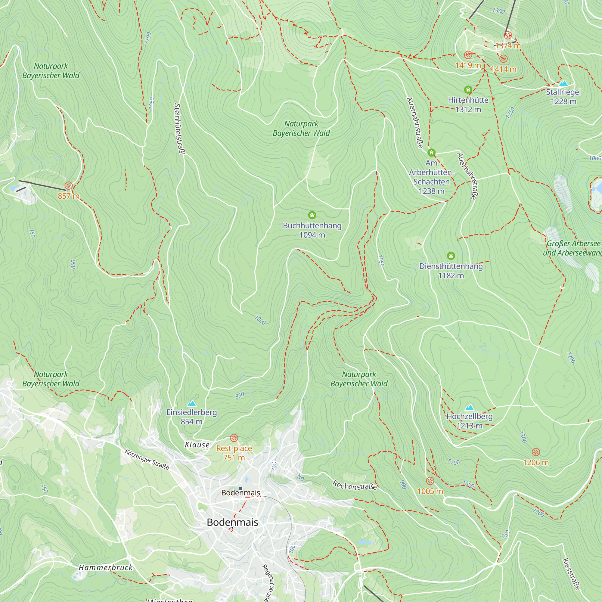 Schutzhütte map
