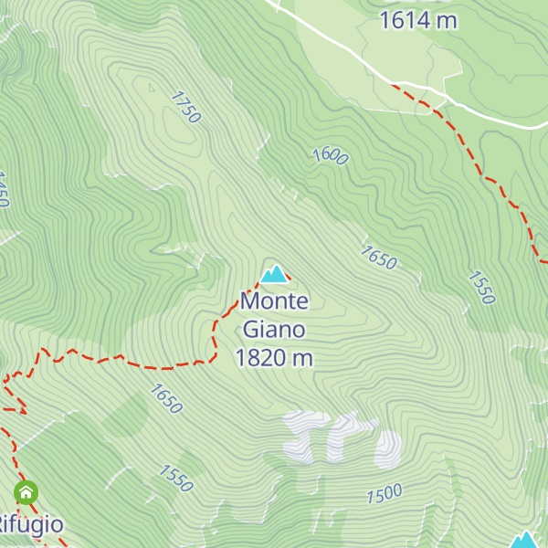 Map of Monte Giano