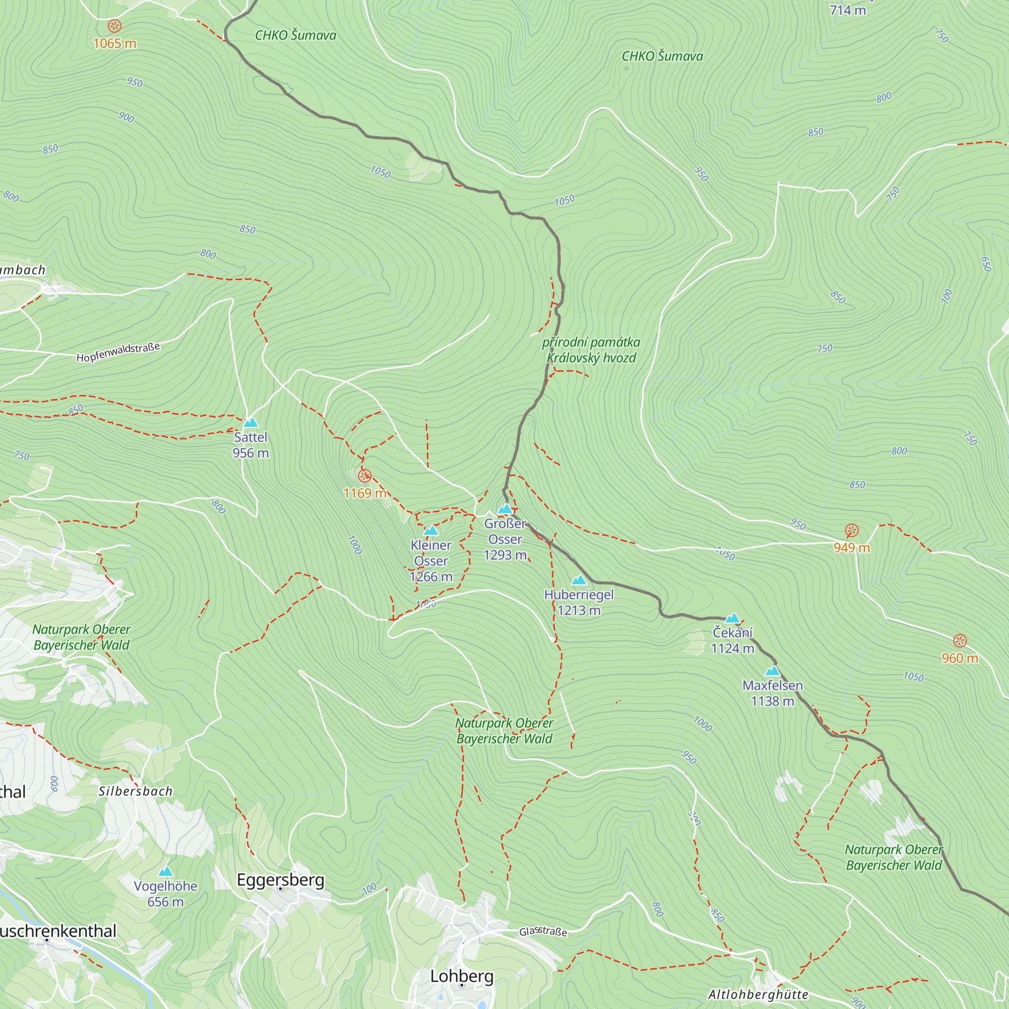 Osserschutzhaus map