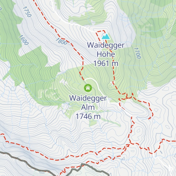 Map of Waidegger Alm