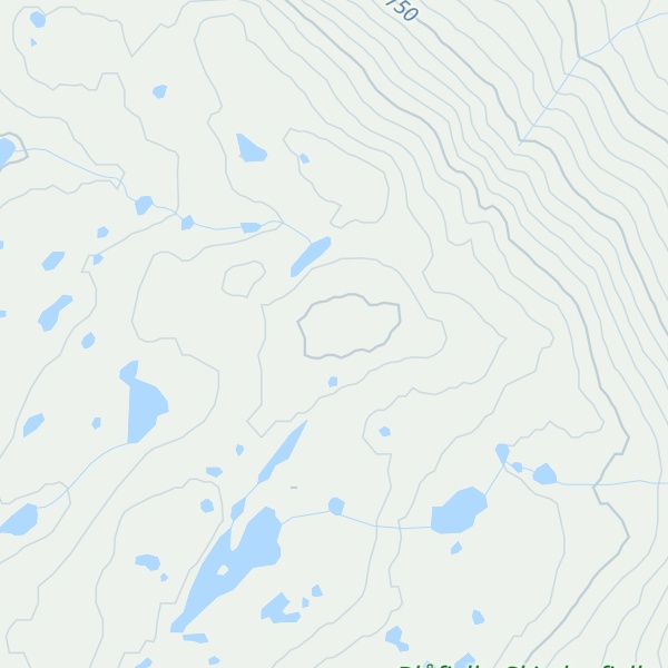 Map of Søre Gauptjønnaksla