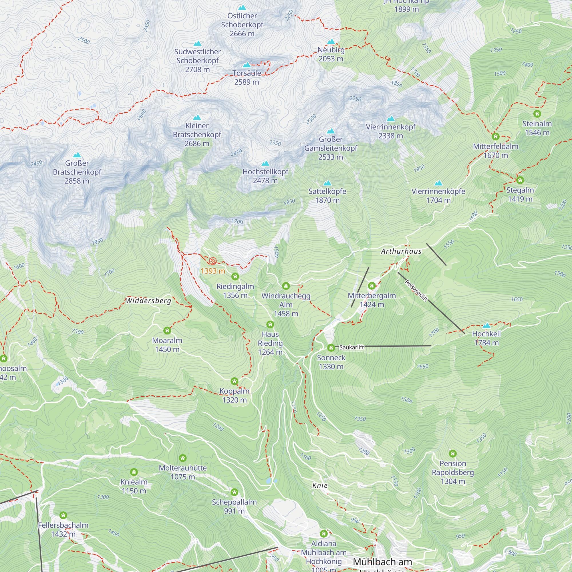 Windrauchegg Alm map