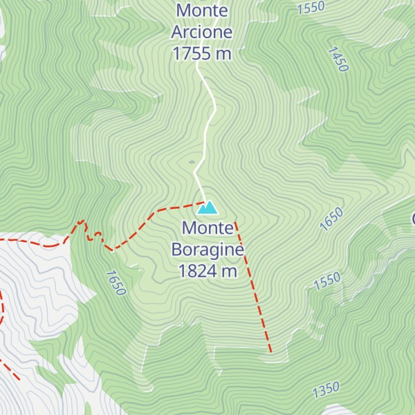 Map of Monte Boragine