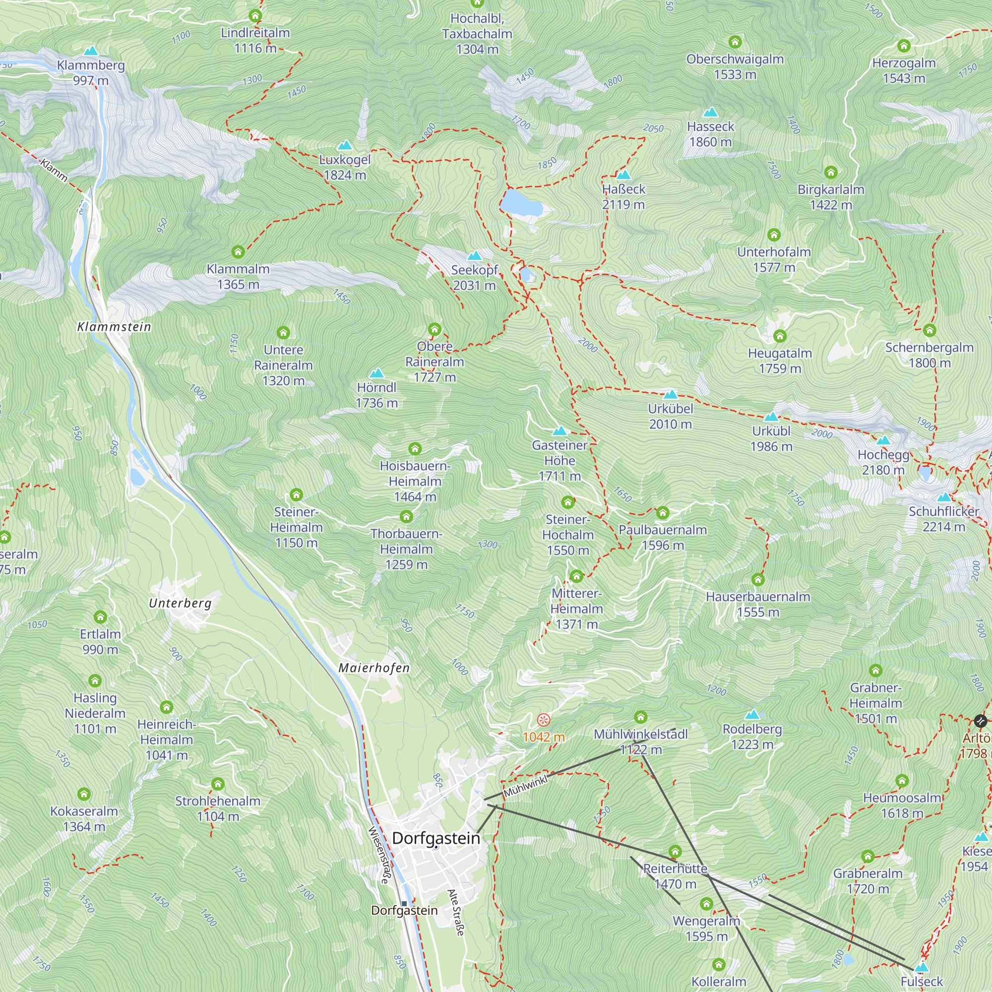 Maierhofalmen map