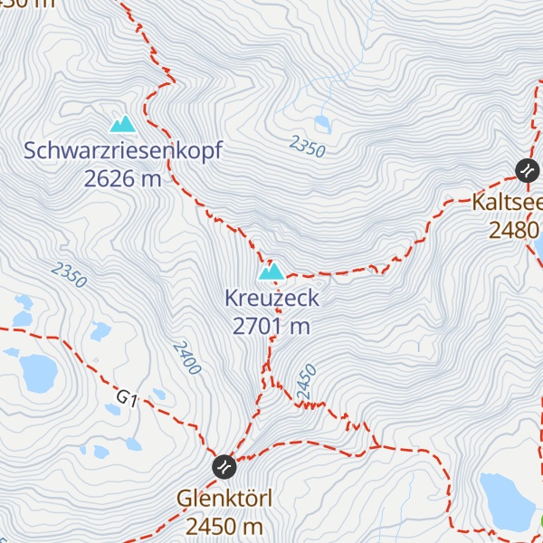 Map of Kreuzeck