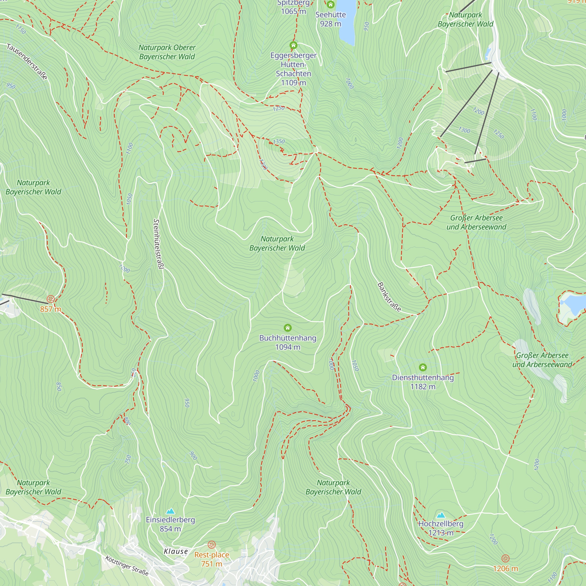 Buchhütte map