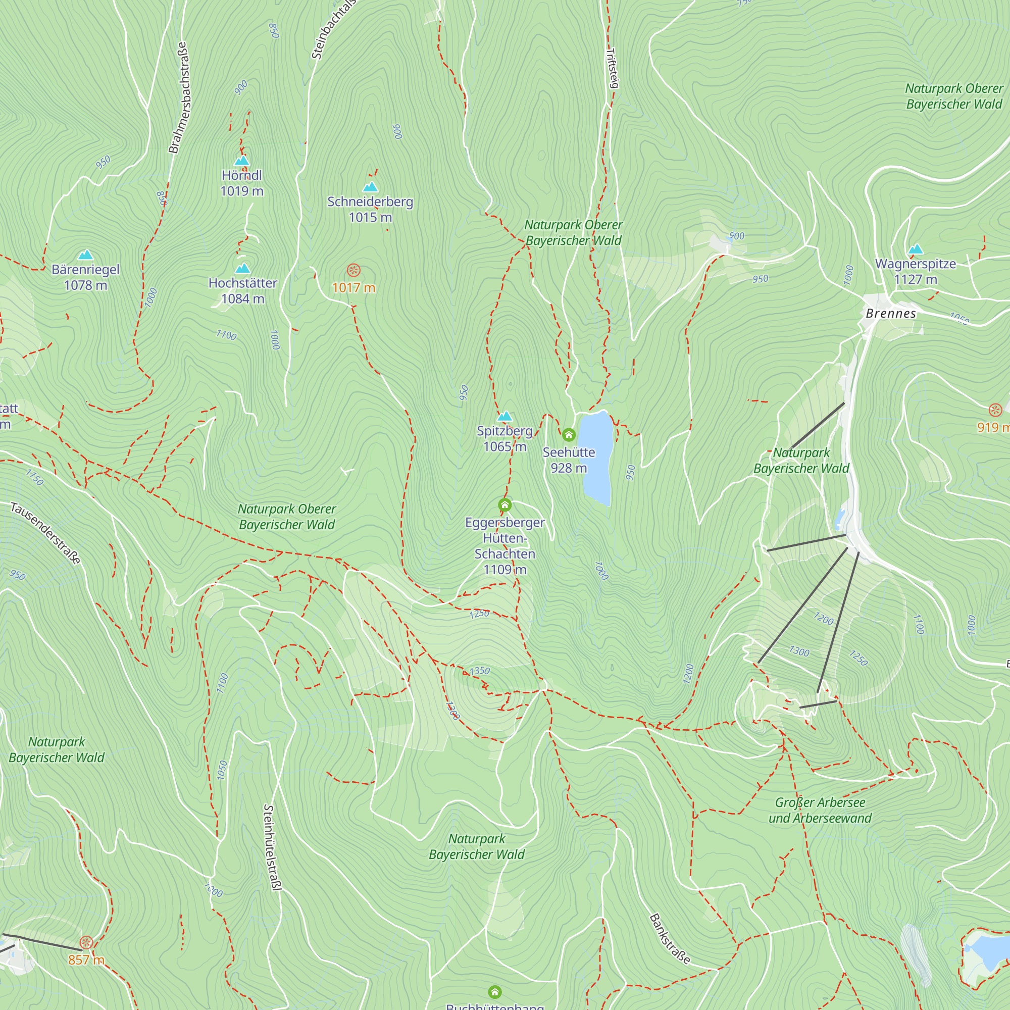 Eggersberger Hütten-Schachten map